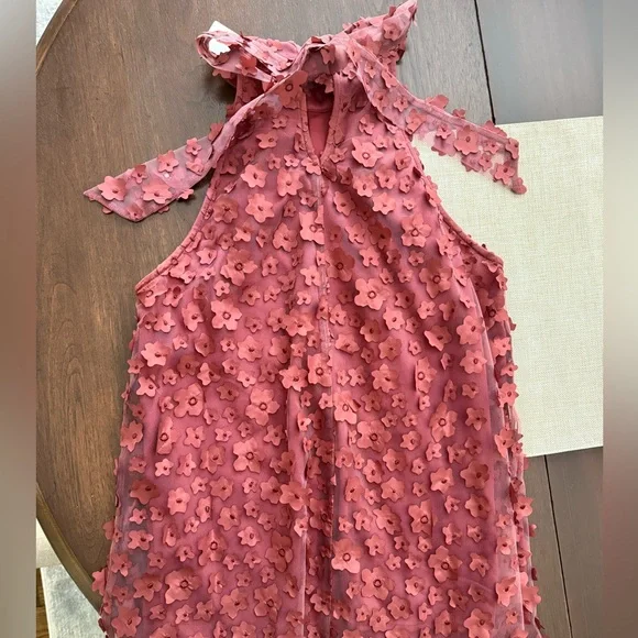 NWT Anthropologie eva Franco Appliqué Halter Top - Wine Red - Size Medium - Picture 4 of 7